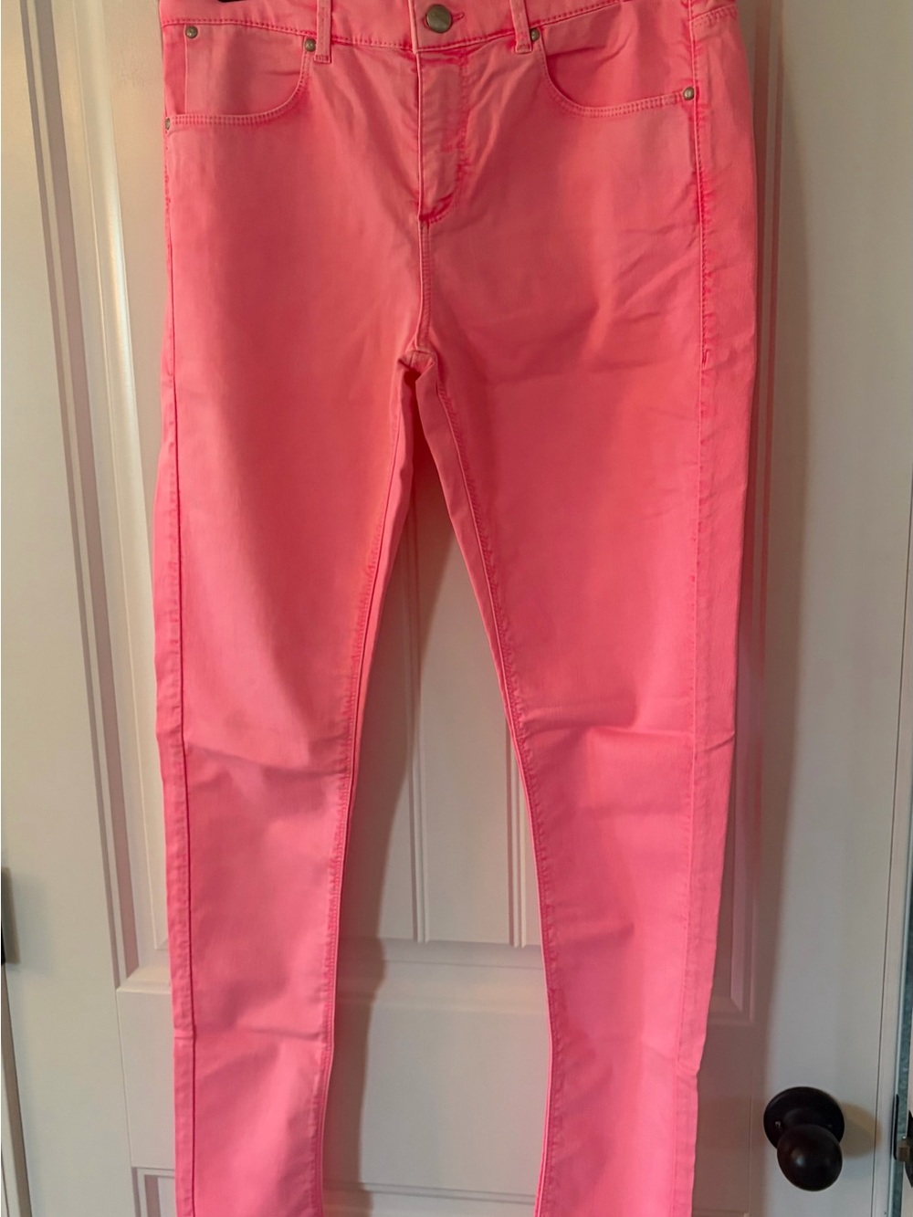 Topshop Bright Pink Skinny Jeans